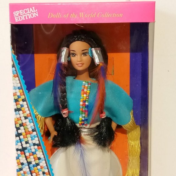 Native American Barbie 2nd Edition 11609 Vintage 1993 Dolls of the World MINT - Picture 8 of 11